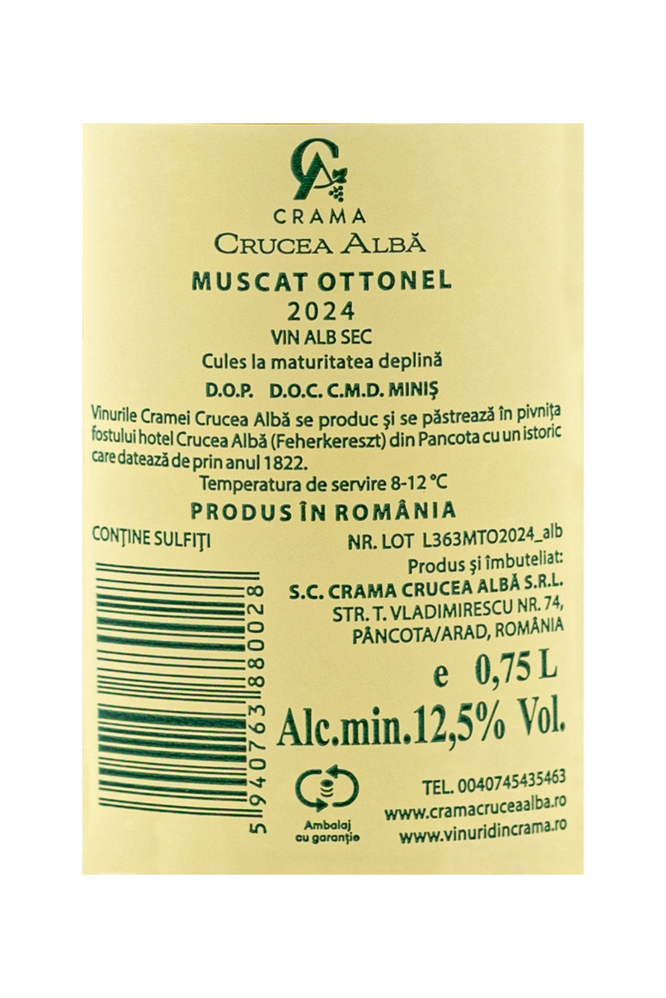 Vin Alb Muscat Ottonel 2024